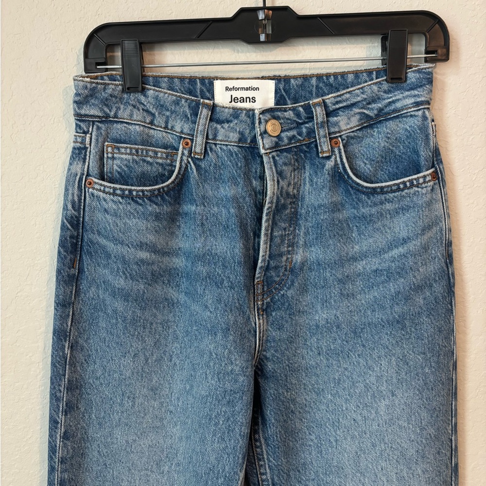 Reformation Cynthia High Rise Straight Jeans - Picture 3 of 11